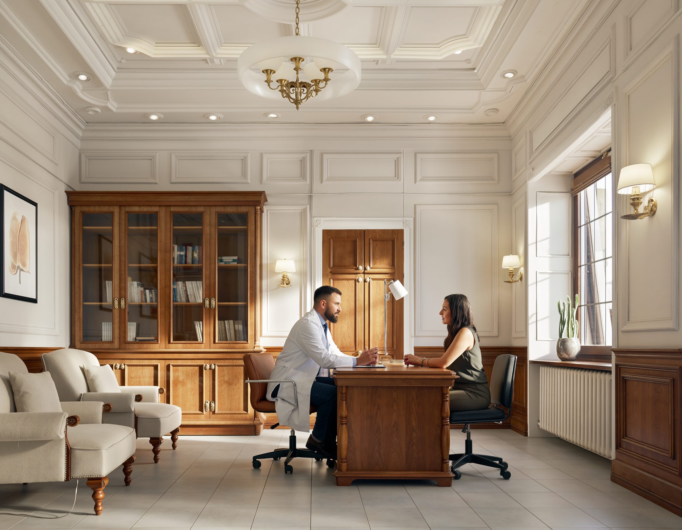 Organisation rapatriement sanitaire – médecin coordinateur en bureau haussmannien, préparation des documents